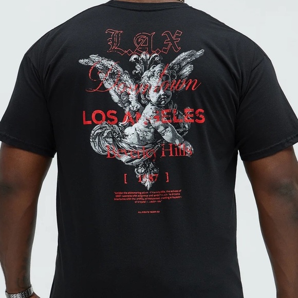 Fashion Nova Other - Black Los Angeles Angel T-Shirt